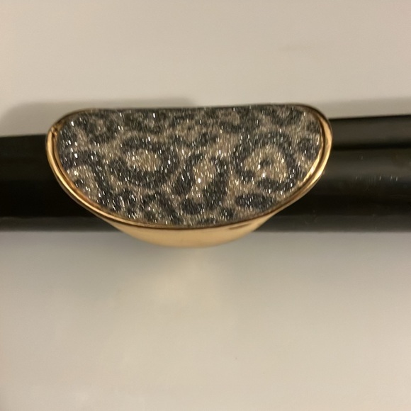 NWOT Bo Ho Gold Tone Ring With Gray and Sparkling Animal Print - Picture 5 of 7
